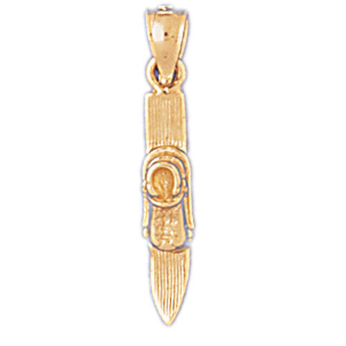 14K GOLD SPORT CHARM - SKI #3570