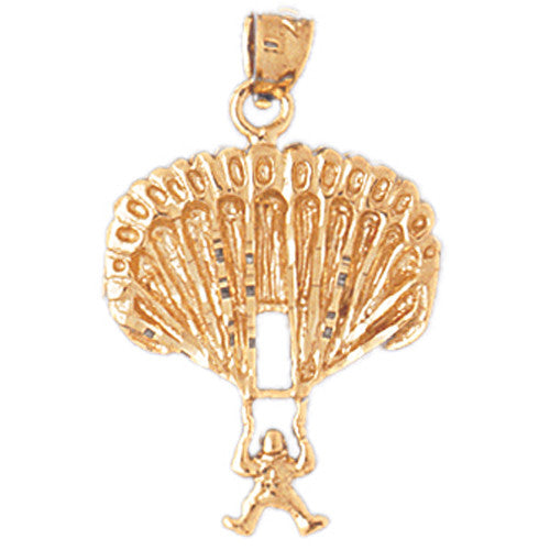 14K GOLD SPORT CHARM - SKYDIVING #3676