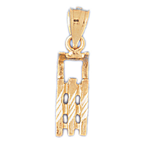 14K GOLD SPORT CHARM - SLEIGH #3573