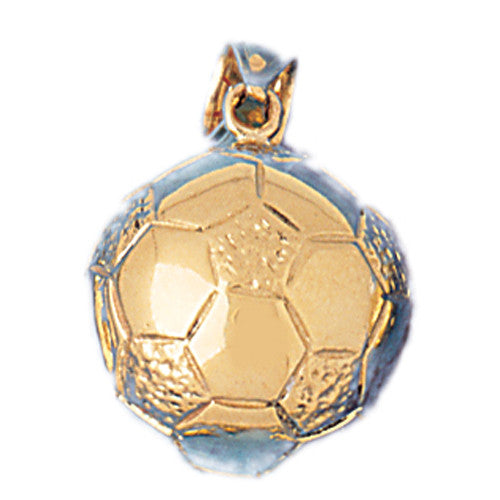 14K GOLD SPORT CHARM - SOCCER # 3252