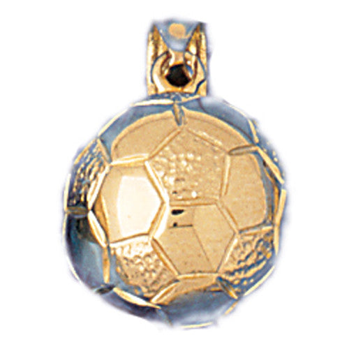14K GOLD SPORT CHARM - SOCCER # 3253