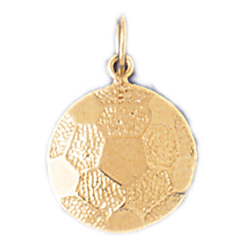14K GOLD SPORT CHARM - SOCCER # 3255