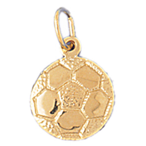 14K GOLD SPORT CHARM - SOCCER # 3256