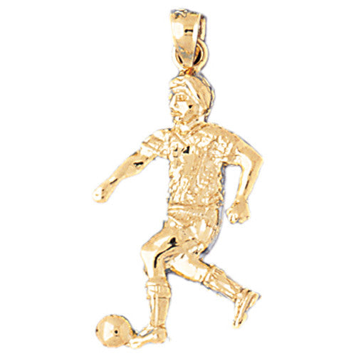 14K GOLD SPORT CHARM - SOCCER # 3259