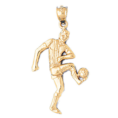 14K GOLD SPORT CHARM - SOCCER # 3262