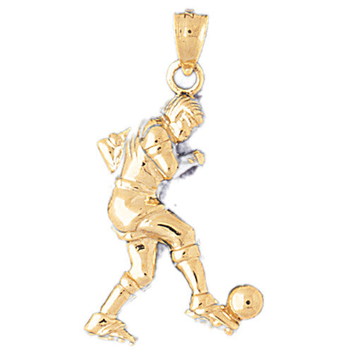 14K GOLD SPORT CHARM - SOCCER # 3264