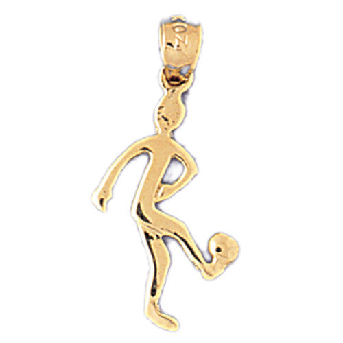 14K GOLD SPORT CHARM - SOCCER # 3265