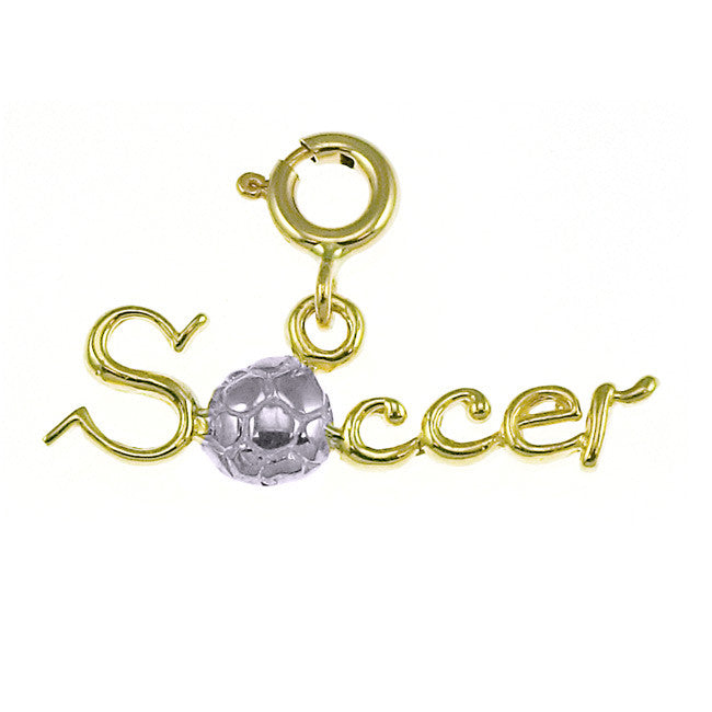 14K GOLD SPORT CHARM - SOCCER #3702