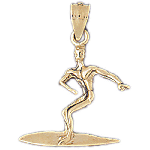 14K GOLD SPORT CHARM - SURFING #3610