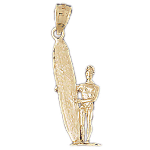 14K GOLD SPORT CHARM - SURFING #3612