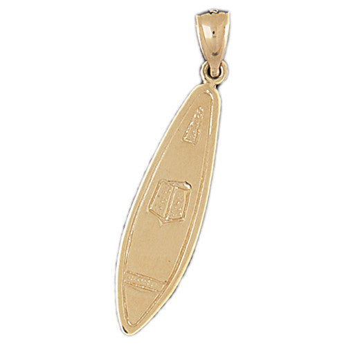 14K GOLD SPORT CHARM - SURFING BOARD #3611