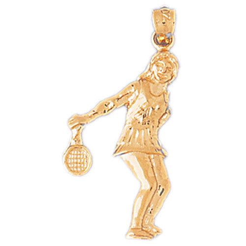 14K GOLD SPORT CHARM - TENNIS # 3284