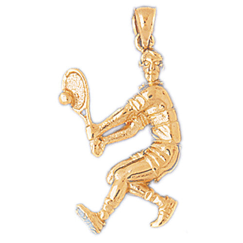 14K GOLD SPORT CHARM - TENNIS # 3285