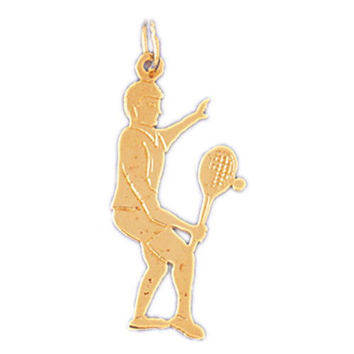 14K GOLD SPORT CHARM - TENNIS # 3286