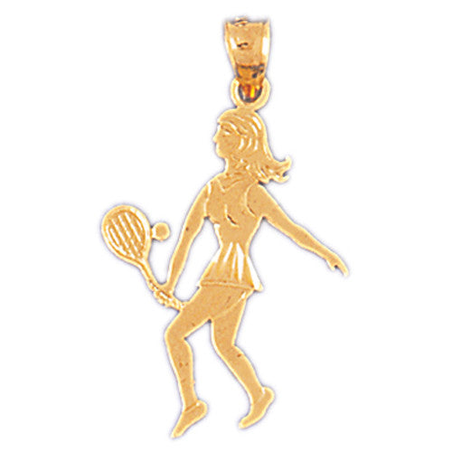 14K GOLD SPORT CHARM - TENNIS # 3287