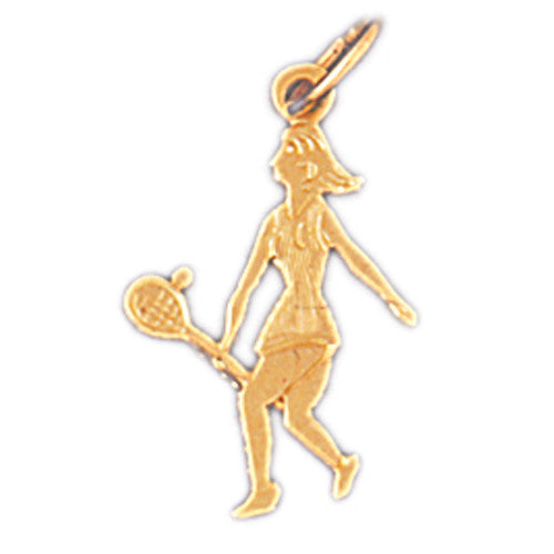 14K GOLD SPORT CHARM - TENNIS # 3288