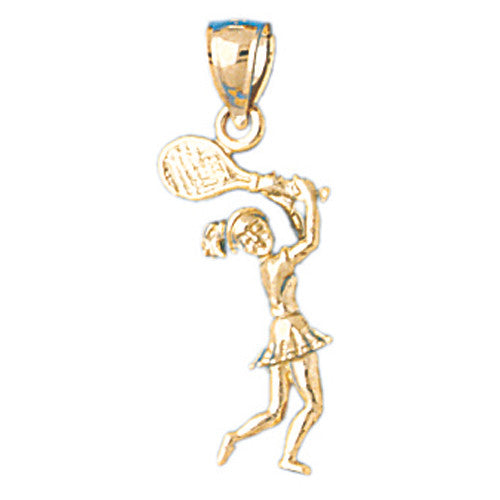 14K GOLD SPORT CHARM - TENNIS #3706