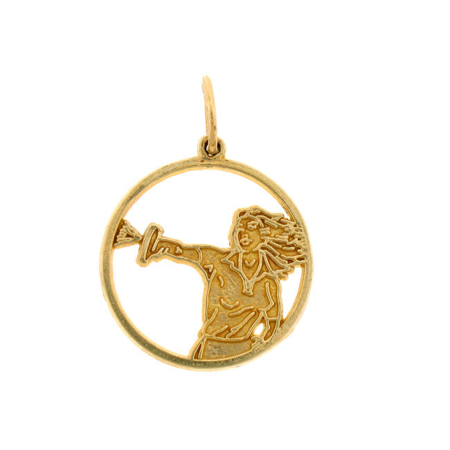 14K GOLD SPORT CHARM - TENNIS #6313