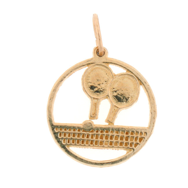 14K GOLD SPORT CHARM - TENNIS #6337