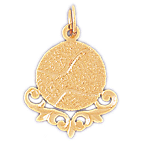14K GOLD SPORT CHARM - TENNIS BALL # 3310