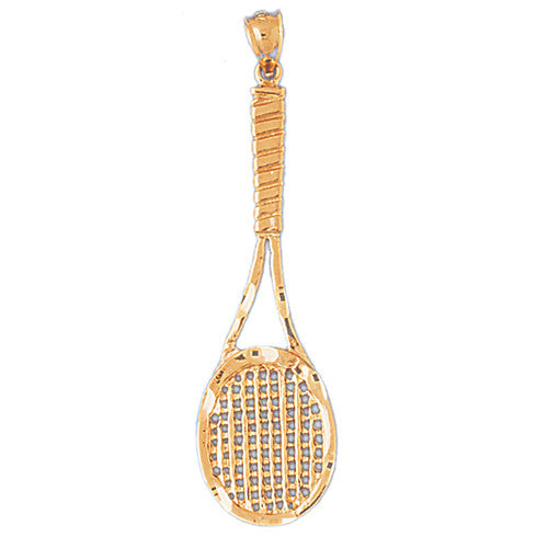 14K GOLD SPORT CHARM - TENNIS RACKET # 3290