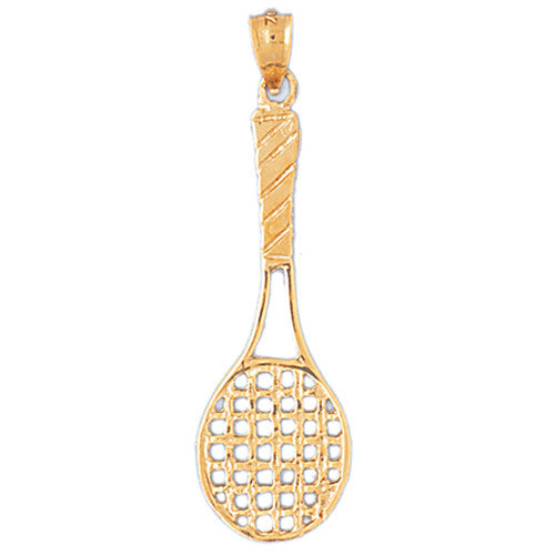 14K GOLD SPORT CHARM - TENNIS RACKET # 3291