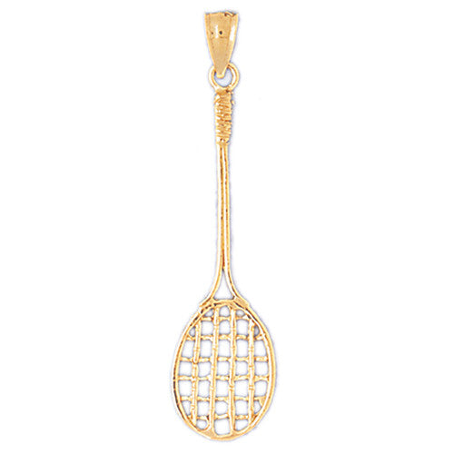 14K GOLD SPORT CHARM - TENNIS RACKET # 3292