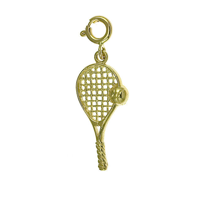 14K GOLD SPORT CHARM - TENNIS RACKET # 3295