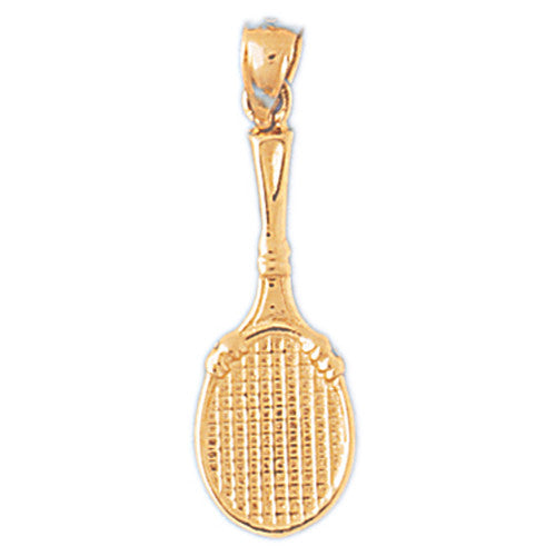 14K GOLD SPORT CHARM - TENNIS RACKET # 3298