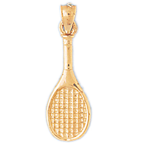 14K GOLD SPORT CHARM - TENNIS RACKET # 3303