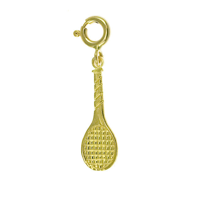 14K GOLD SPORT CHARM - TENNIS RACKET # 3305