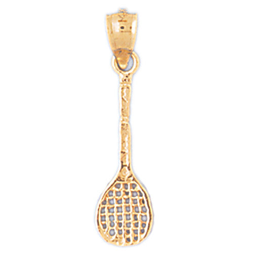 14K GOLD SPORT CHARM - TENNIS RACKET # 3306