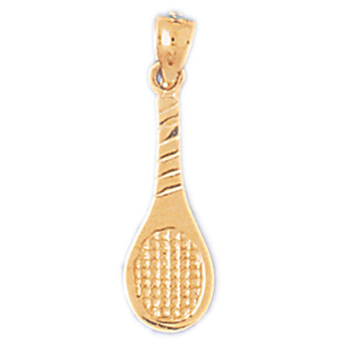 14K GOLD SPORT CHARM - TENNIS RACKET # 3307