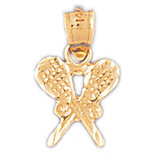 14K GOLD SPORT CHARM - TENNIS RACKET # 3309