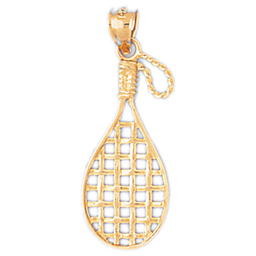 14K GOLD SPORT CHARM - TENNIS RACKET # 3311
