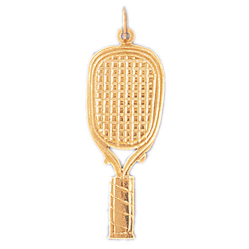 14K GOLD SPORT CHARM - TENNIS RACKET # 3313