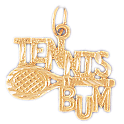 14K GOLD SPORT CHARM - TENNIS RACKET # 3315