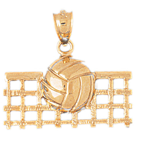 14K GOLD SPORT CHARM - VOLLEYBALL #3494