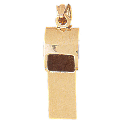 14K GOLD SPORT CHARM - WHISTLE #3490