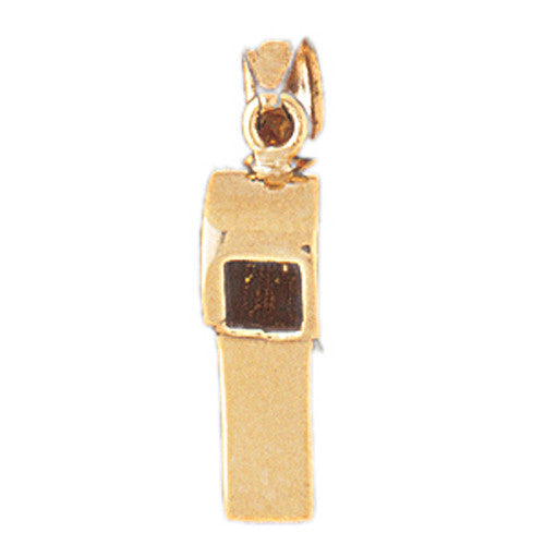 14K GOLD SPORT CHARM - WHISTLE #3491