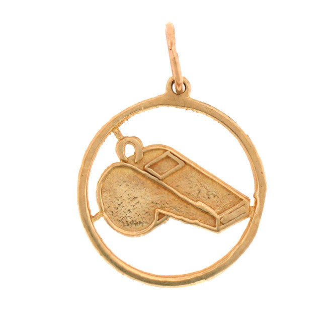 14K GOLD SPORT CHARM - WHISTLE #6303