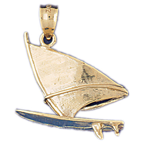 14K GOLD SPORT CHARM - WIND SURFING #3614
