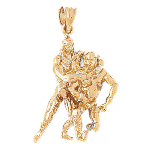 14K GOLD SPORT CHARM - WRESTLING #3518