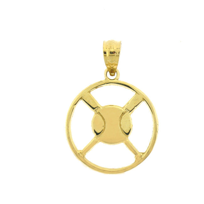 14K GOLD SPORT CHARM -BASEBALL #6329