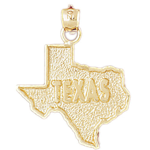 14K GOLD STATE MAP CHARM - TEXAS #5115