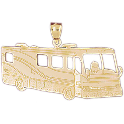 14K GOLD TRANSPORTATION CHARM - BUS #4400