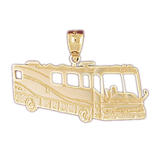 14K GOLD TRANSPORTATION CHARM - BUS #4401