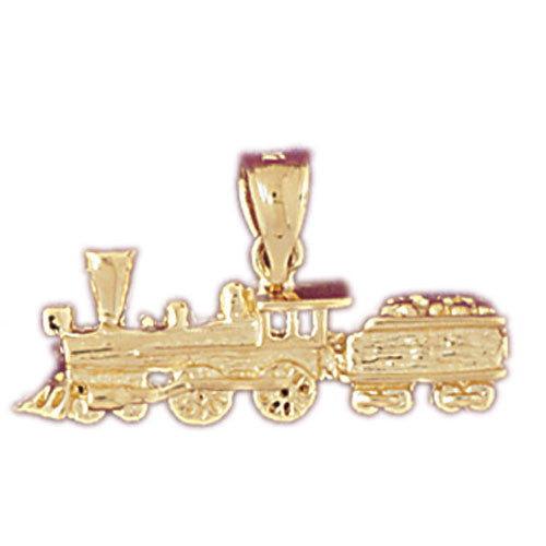 14K GOLD TRANSPORTATION CHARM - LOCOMOTIVE #4392