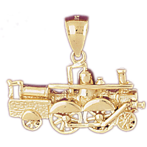14K GOLD TRANSPORTATION CHARM - LOCOMOTIVE #4394