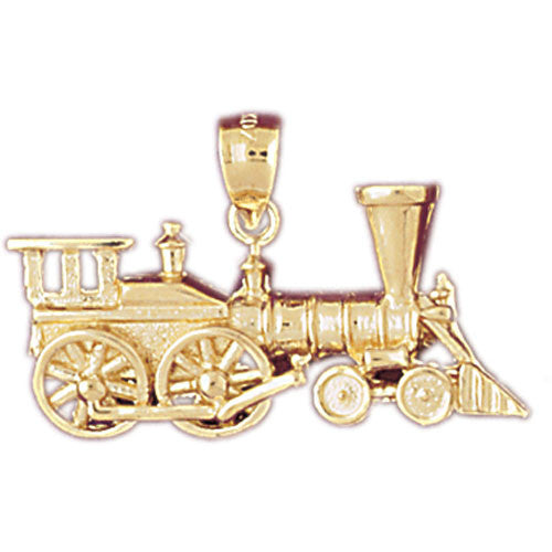 14K GOLD TRANSPORTATION CHARM - LOCOMOTIVE #4395